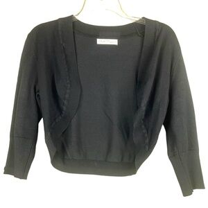 Vintage Black Belle Pogue Sweater Shrug Size Small